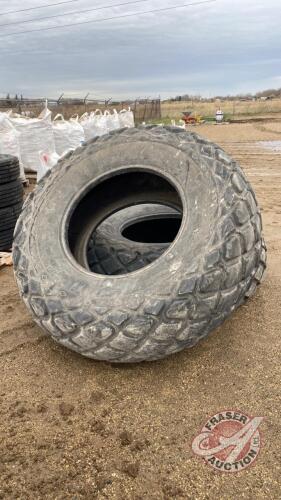 Used 24.5-32 Good Year diamond tread tire, 12 ply, F49