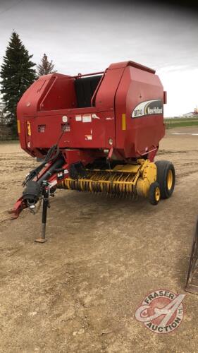 NH BR740A RND Baler, 22,280 bales, s/n Y6N016505, F45 ***PTO-cabled on unit, monitor & manual - office shed***