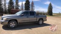 2007 Dodge Dakota SLT V8 Quad Cab Crew Cab, 221,596 showing, VIN# 1D7HW48PX7S180151, F62 Owner: Lonnie D Studer, Seller: Fraser Auction:____________________ ***TOD, keys***