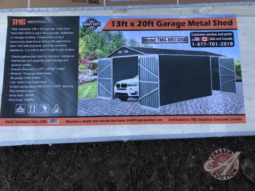 Metal Shed Garage 13x20, New