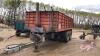 20 ft Homemade t/a dump trailer, 9.00-20 rubber, No Tailgate, NO TOD - FARM USE ONLY, F45 - 9