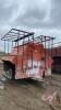 200 bushel Easy-Way Creep Feeder, fold up panels, oiler apron on back, F43 - 2