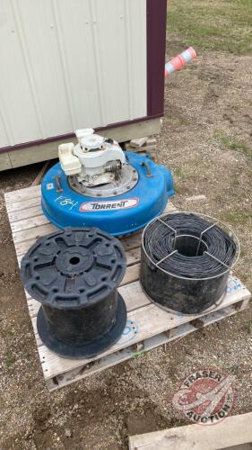 Torrent Slough pump with hose, s/n 2277, F84