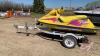 1996 Sea Doo XP Bombardier with Homemade trailer, Sea Doo VIN# ZZN88116C696F91 Owner: Bert J Parsons, Seller: Fraser Auction_________________***TOD, keys - office trailer***