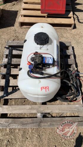 ATV Sprayer - 25 Gallon tank, F99, ***manual - office trailer***