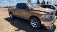 2012 Dodge Ram 1500 Big Horn Quad CA Crew Cab, 232,388 showing, VIN#1C6RD7GT6CS119644, SAFETIED, F91, Owner: Bert J Parsons, Seller: Fraser Auction_________________ ***TOD, SAFETY, keys - office trailer***