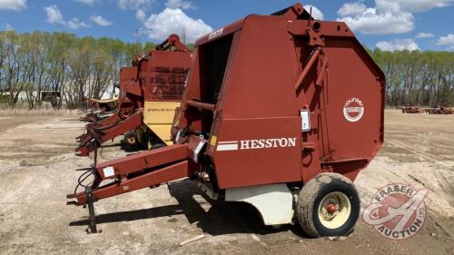 Hesston 5580 RND Baler, 1000 PTO, s/n3787, F92 ***monitor, manual - office shed***