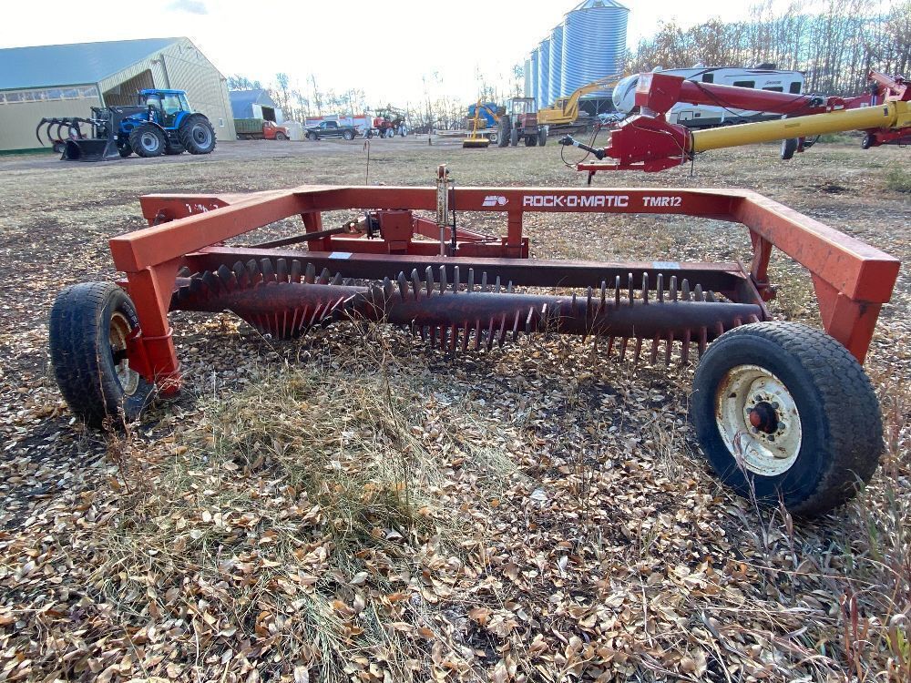 *12’ Rock-O-Matic TMR12 PTO drive rock rake