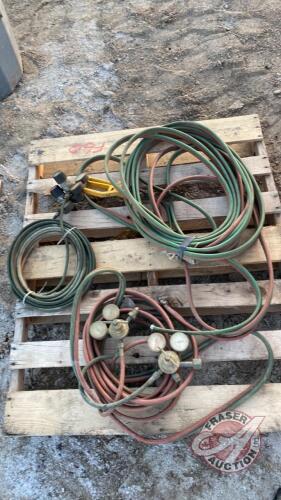 Oxy-acetylene Torch hose and gauges, F60