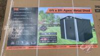 Metal Shed Apex 6x8, New, F64