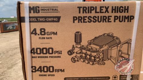 High Pressure Washer Pump Triplex, New, F64