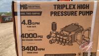 High Pressure Washer Pump Triplex, New, F64