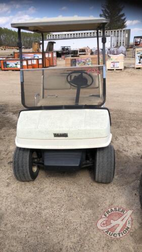 Yamaha Golf Cart, gas engine, running, F93 ***keys - office trailer***