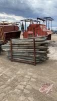 Assorted 3-4”x6’ used Posts, F81