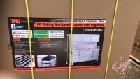 Workbench Cabinet with Pegboard Rolling 72", New, F64