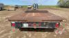 1979 8x16ft Trail King metal checker plate deck tandem axle flat deck trailer, VIN#MBP, F118 Owner: Marie Barron, Seller: Fraser Auction______________, ***TOD - office trailer*** - 9