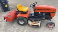 Ariens YT1138 Lawn Tractor, 38inch deck, Ariens 30in garden tiller, F137 ***keys - office trailer***