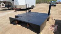 8x7 Welding deck with checker plate, hitch, vice, was on Ford F350 dually, F131