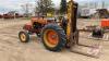 Allis Chalmers Fork lift, 12.4-28 nearly new rubber, approx 2000 lbs cap???, ***keys - office trailer***F137 - 4