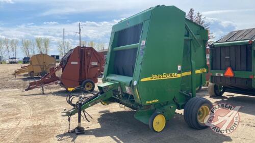 JD 567 Mega Wide Baler, 540 PTO-cabled on unit S/N E00567X3020289, F133 ***monitor - office shed***