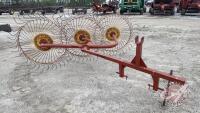 3 wheel hay rake, 3PT, F136