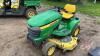 JD X340 lawn tractor with 54inch deck, 800 hrs showing, F164 ***keys- office trailer*** - 3