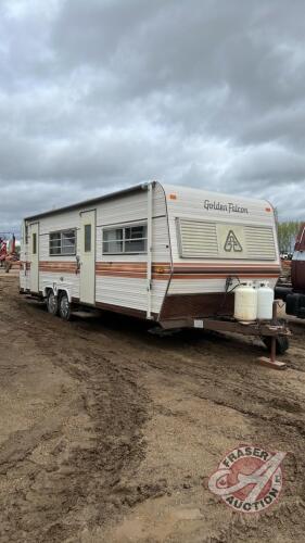 1980 28ft Glendale Golden Falcon, VIN# ST807220, Owner: Elizabeth A McDonald, Seller: Fraser Auction________________ ***manual, keys, TOD - office trailer***F161