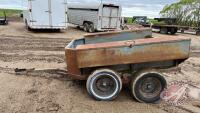 7ft x 52inch T/A wagon w/ 6ft x 12inch tool boxes on each side, ball hitch, 12inch rubber, no lights, NO TOD-FARM USE ONLY (would make a great fuel caddy or a fencing wagon) F148