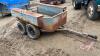 7ft x 52inch T/A wagon w/ 6ft x 12inch tool boxes on each side, ball hitch, 12inch rubber, no lights, NO TOD-FARM USE ONLY (would make a great fuel caddy or a fencing wagon) F148 - 3