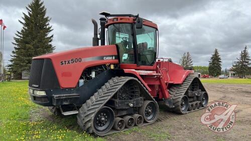 2004 Case IH STX500 Quad Trac 500HP Tractor, 7208 hrs showing, s/n JEE0104118, F143 ***engine oil change tube is cables in toolbox, ****work orders, KEYS - OFFICE TRAILER****