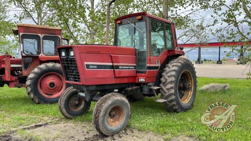 IH 3688 2wd 125hp Tractor, 3356 hrs showing, s/n 000912, F145 ***keys - office trailer***