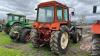 1992 Belarus 825 MFWD Tractor with Allied 594 loader, 6234 hrs showing,-not working, s/n 324685 (needs a starter-runs but needs pull start, no keys but has a switch on right hand side) F142 - 4