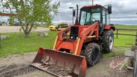 1996 Belarus 5160 MFWD Tractor with Leon 707 loader, 3514 hrs showing-not working, s/n 265820, F142 no keys given