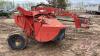 11ft NH 415 Discbine with near new drive line, pto shaft adapted from 1000 to 540 rubber crimp rolls, comes with new sets of blades-left & right, s/n 891438, F160 - 2