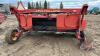 11ft NH 415 Discbine with near new drive line, pto shaft adapted from 1000 to 540 rubber crimp rolls, comes with new sets of blades-left & right, s/n 891438, F160 - 3