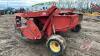 11ft NH 415 Discbine with near new drive line, pto shaft adapted from 1000 to 540 rubber crimp rolls, comes with new sets of blades-left & right, s/n 891438, F160 - 4