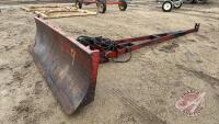 9ft Cancade front mount blade with manual angle, skid shoes, F149