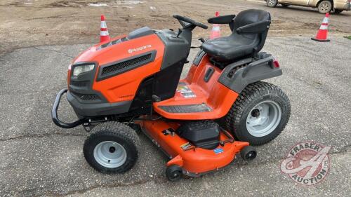 Husqvarna LGTH 24V54 lawn tractor, 278 hrs showing, s/n121316A002152, F141, ***KEYS - office trailer***