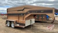 1988 Norberts 10ft x 6ft x 72 inch high T/A 5th wheel stock trailer, VIN# 2N9C4S2A47G017146, F168, Owner: Nora M Gompf, Seller: Fraser Auction__________________ ***TOD - office trailer***