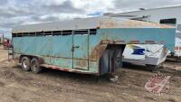 1993 20ft x 7ft Homemade t/a Livestock Trailer, F92 Owner: Carl J Rogers, Seller: Fraser Auction__________________ ***TOD - office trailer***