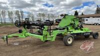 10 ft Schulte XH1000 Series 3 Wing-up rotary mower with Schulte FLX-1510 power arm swing chain guards, 1000 pto, weight kit, s/n C30710806504, F172