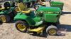 JD 318 ride on mower with 52inch deck, 862 hrs showing, s/n M00318X484534, F190 ***keys- office trailer***