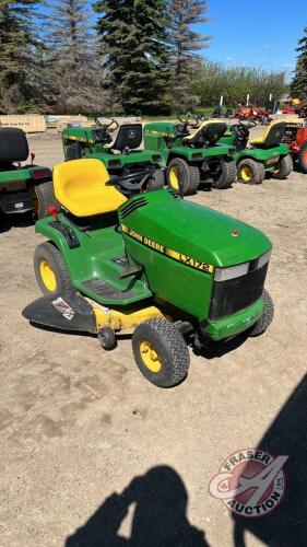 JD LX172 ride on mower, Kawasaki 14HP, 38 inch cut, F178 ***manual, keys - office trailer***