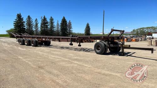 56ft triple axle Hay trailer with S/A converter dolly, 11R22.5 rubber - 29 RND bales, NO TOD-FARM USE ONLY, F187