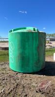 1750 gal Green poly tank, no valve, F179