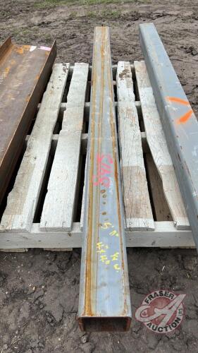 4inch x 4inch tube 1/4inch wall - approx 6ft , F188