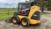 Volvo MC80B skid steer, 1048hrs, S/N- 806104200, ***keys - office trailer***