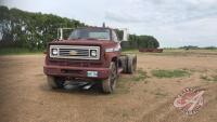 1975 Chevrolet C65 tag axle cab & chassis, 37,914 showing, VIN# CCE665V149549, Owner: Roy P Savage, Seller: Fraser Auction____________ ***keys, TOD - office Trailer*** H32