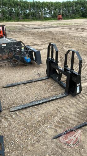 Walco 3700lb skid steer quick attach Pallet fork,48”, H31