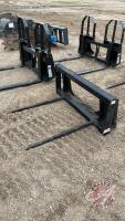 Walco skid steer quick attach bale fork, H31